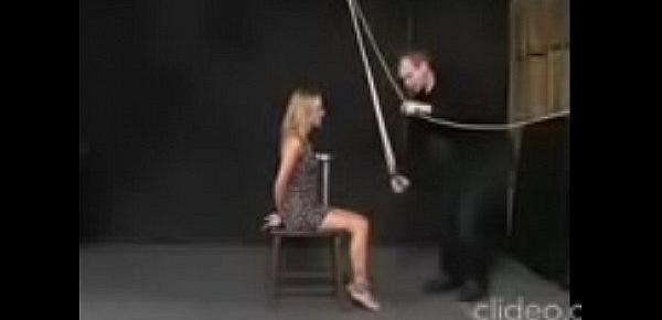  Submissive blonde Collette in bondage- Low quality